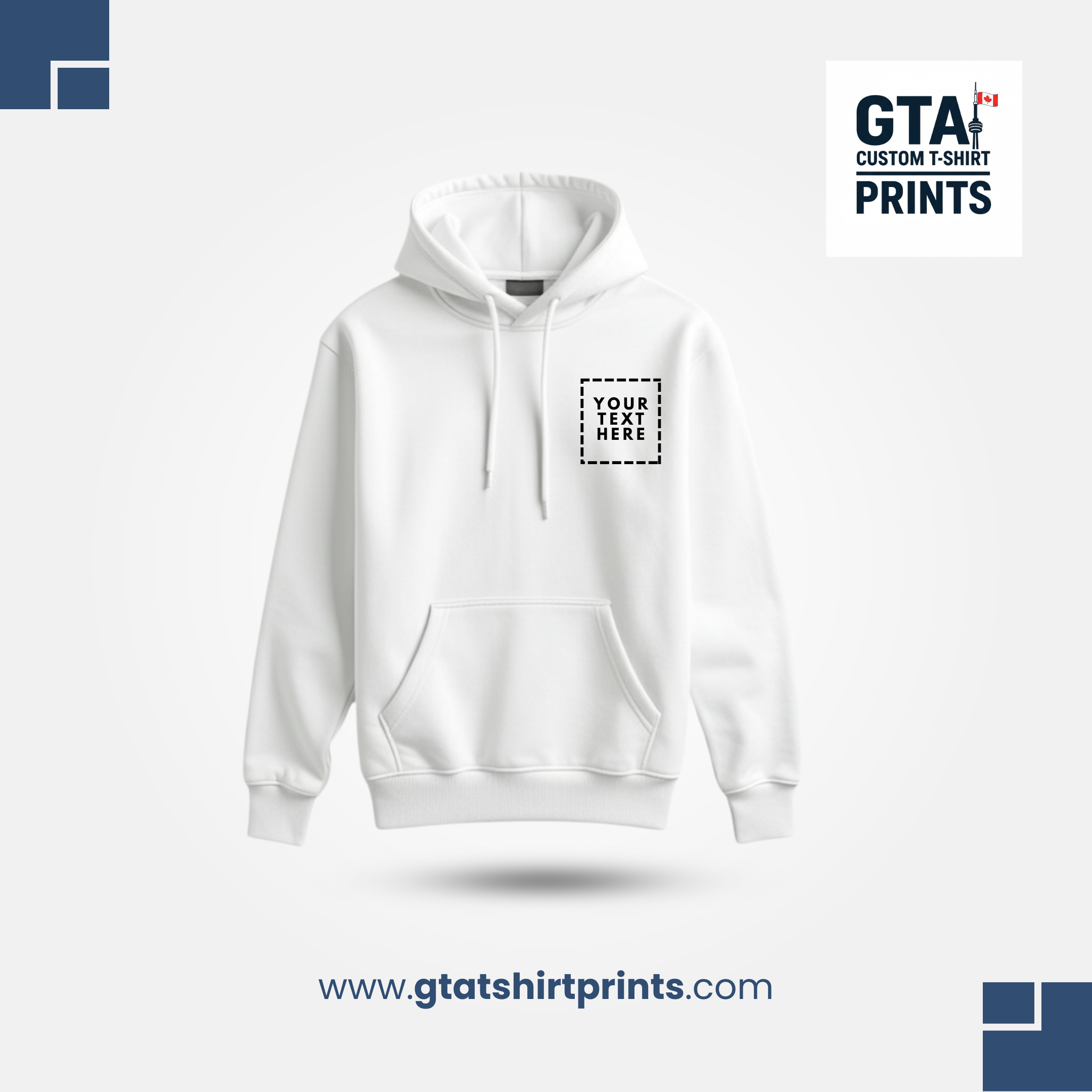Custom Hoodie — Personalized Text or Logo | GTA Custom T-Shirt Prints