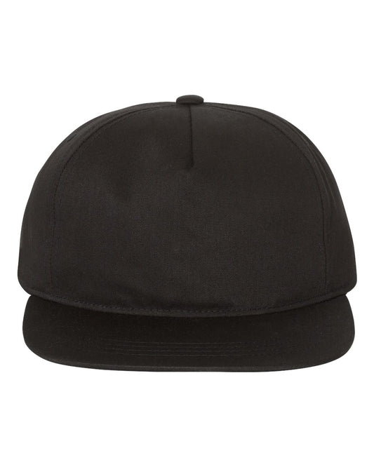 Lightly-Structured Five-Panel Snapback Cap